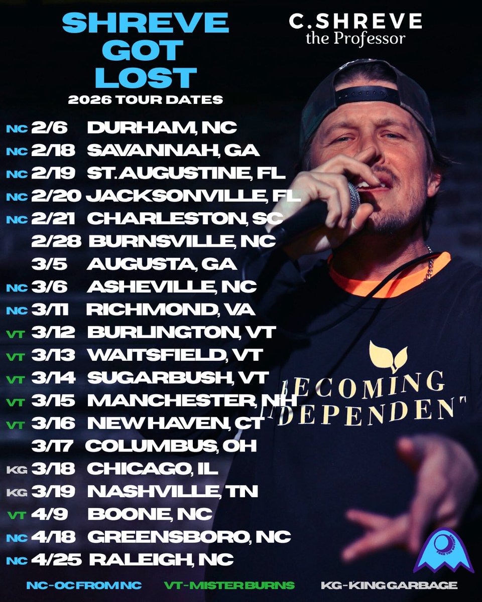 seeSHREVE's tweet photo. Shreve Got Lost Tour https://t.co/i7tRLRCOLQ