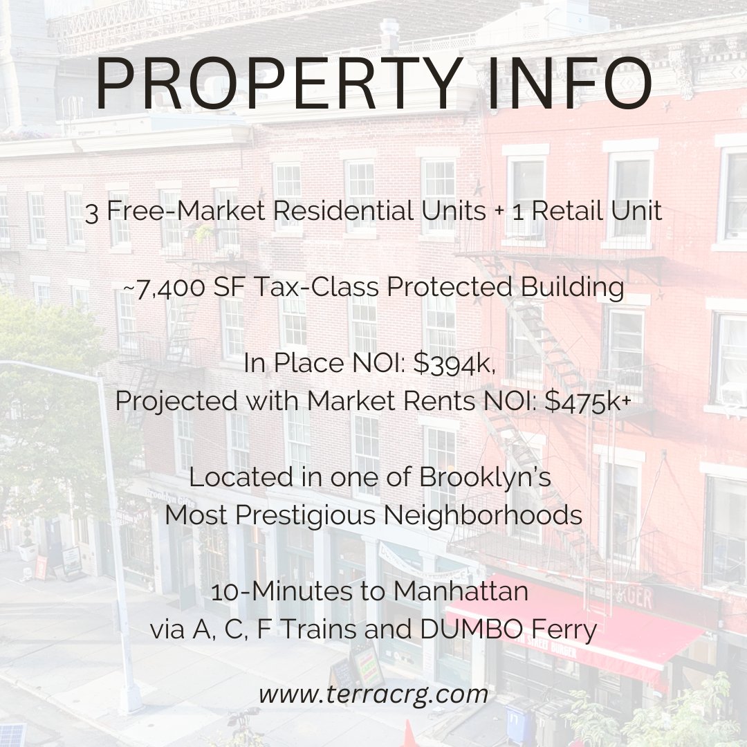 Prime mixed-use building for sale in the heart of DUMBO. Please contact Dan Marks, Matthew Cosentino, Daniel Lebor, Remi Norris, and John Ceccoli for more information.

#OnlyBrooklyn®
