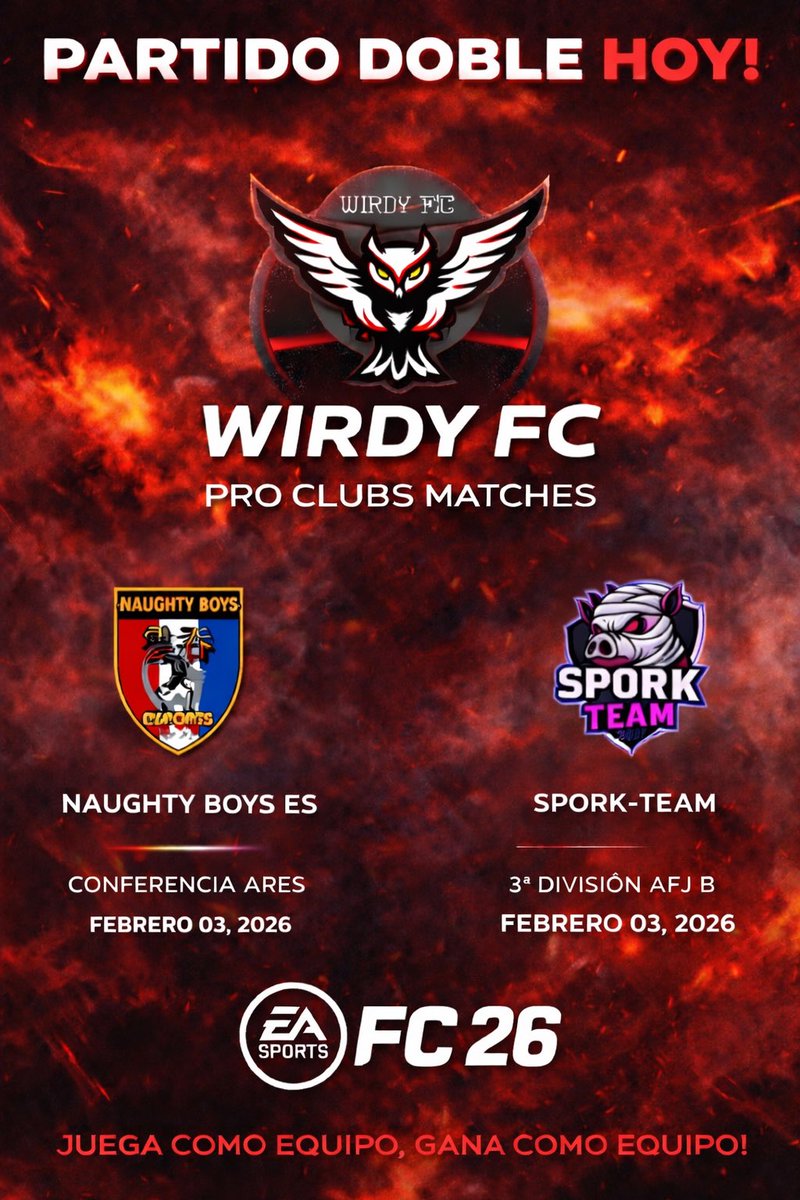 Por aquí os dejamos los partidos de hoy!!!

22:40 vs <a href="/SPORK_TEAM/">SPORK TEAM</a> 
23:40 vs <a href="/naughtyboyes/">Naughtyboyes</a>