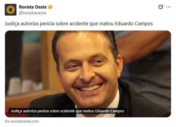 adalexgois's tweet photo. TUDO aqui no Brasil é acidental:
- Toninho em Campinas;
- Celso Daniel, Santo André;
- Teori Zavascki, Rio de Janeiro;
- Eduardo Campos, Santos;
- E o 'quase' assassinato de Bolsonaro, em Minas.

Sabe o curioso: TODAS essas mortes beneficiaram o mesmo grupo político!
Mas é evidente que tudo isso foi acidental!