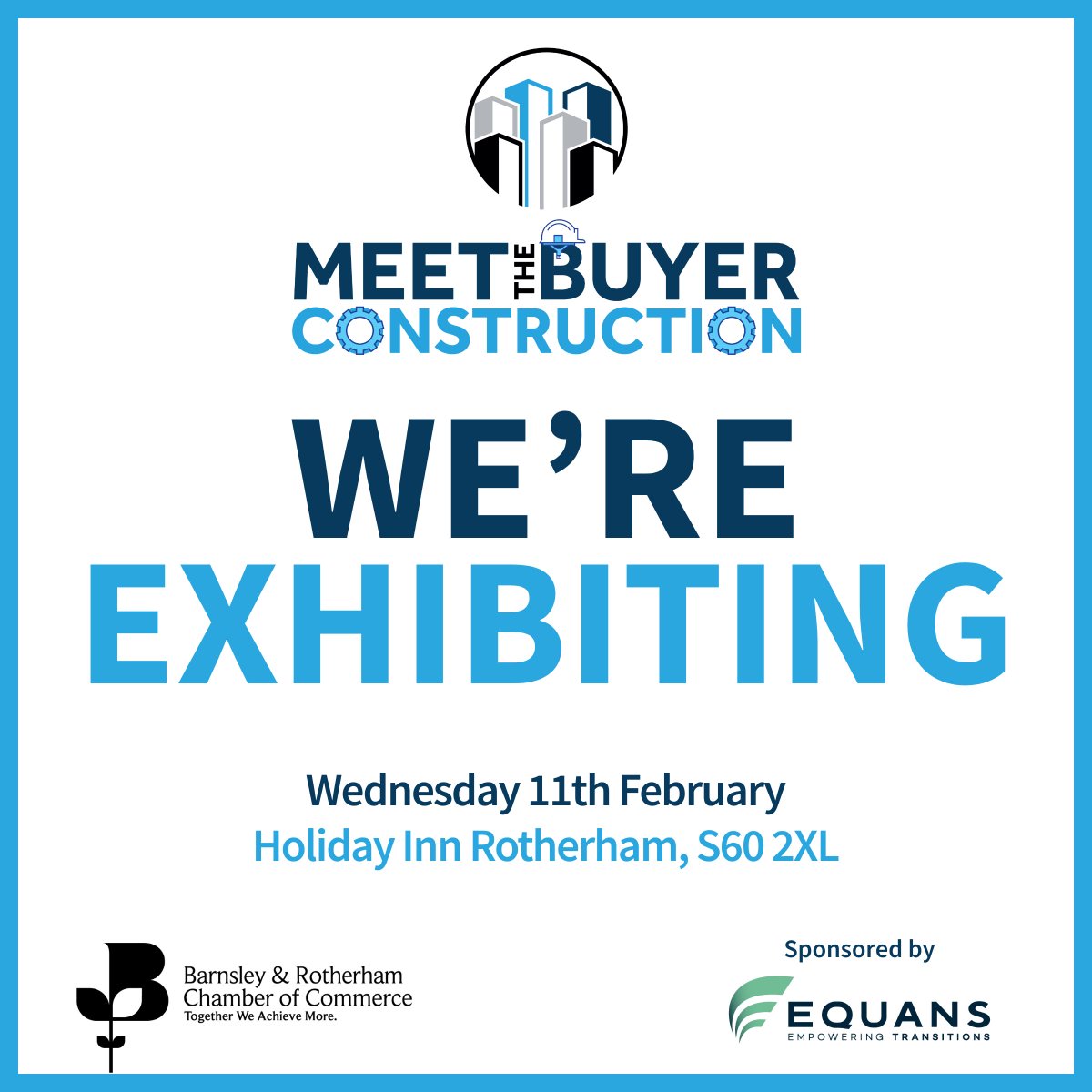We’re excited to share that KCM will be exhibiting at the Barnsley &amp; Rotherham Construction Event!

📍 Holiday Inn Rotherham
📅 Wednesday 11th February

Come and say hello 👋 

#Exhibiting #ConstructionEvent #ConstructionIndustry #MeetTheBuyer #NetworkingEvent #BusinessNetworking