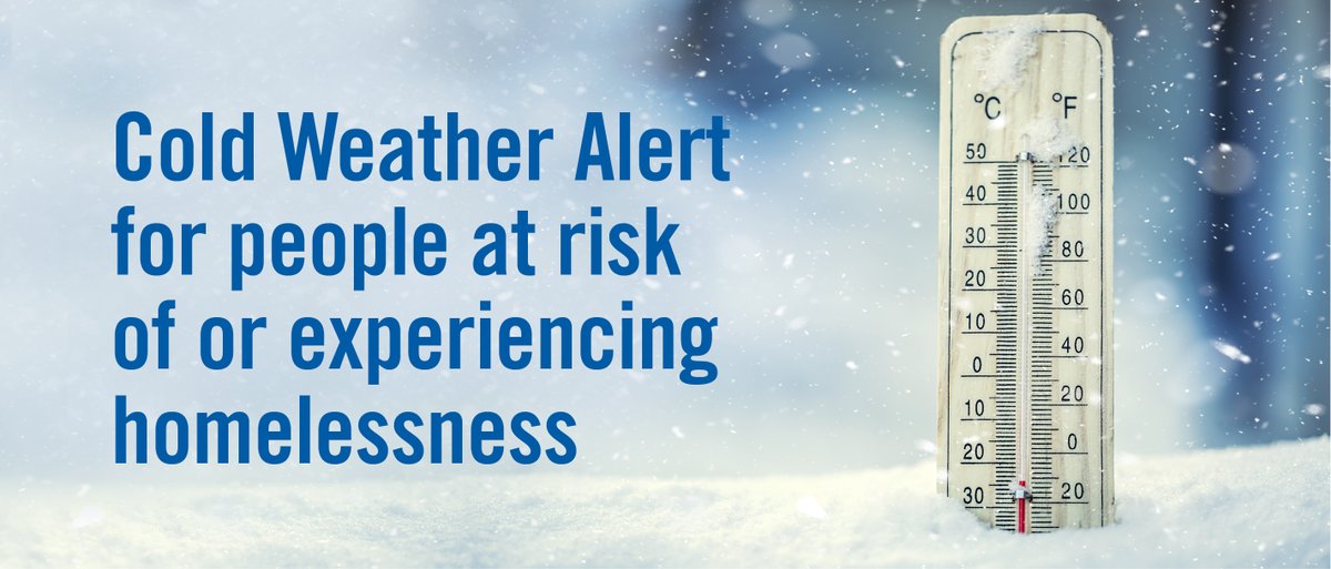 YorkRegionGovt's tweet photo. The Cold Weather Alert is still in effect & expected to last until February 5 for people experiencing homelessness in #YorkRegion. Call 1-877-464-9675 ext. 76140 if you or someone you know needs emergency housing. Visit https://t.co/SJFF68lMFm for more information. #ColdWeatherYR https://t.co/NnYydhTIPt
