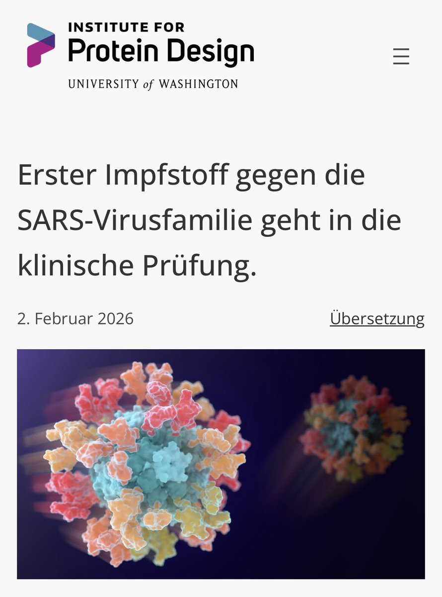 RWittenbrink's tweet photo. Erster Impfstoff gegen die SARS-Virusfamilie geht in die klinische Prüfung

»Ein Impfstoff namens GBP511 wird in Australien derzeit klinisch getestet. Er wurde von Forschern der UW [University of Washington] Medicine entwickelt und soll vor COVID-19 und verwandten Coronaviren … https://t.co/hl7A5bblqn
