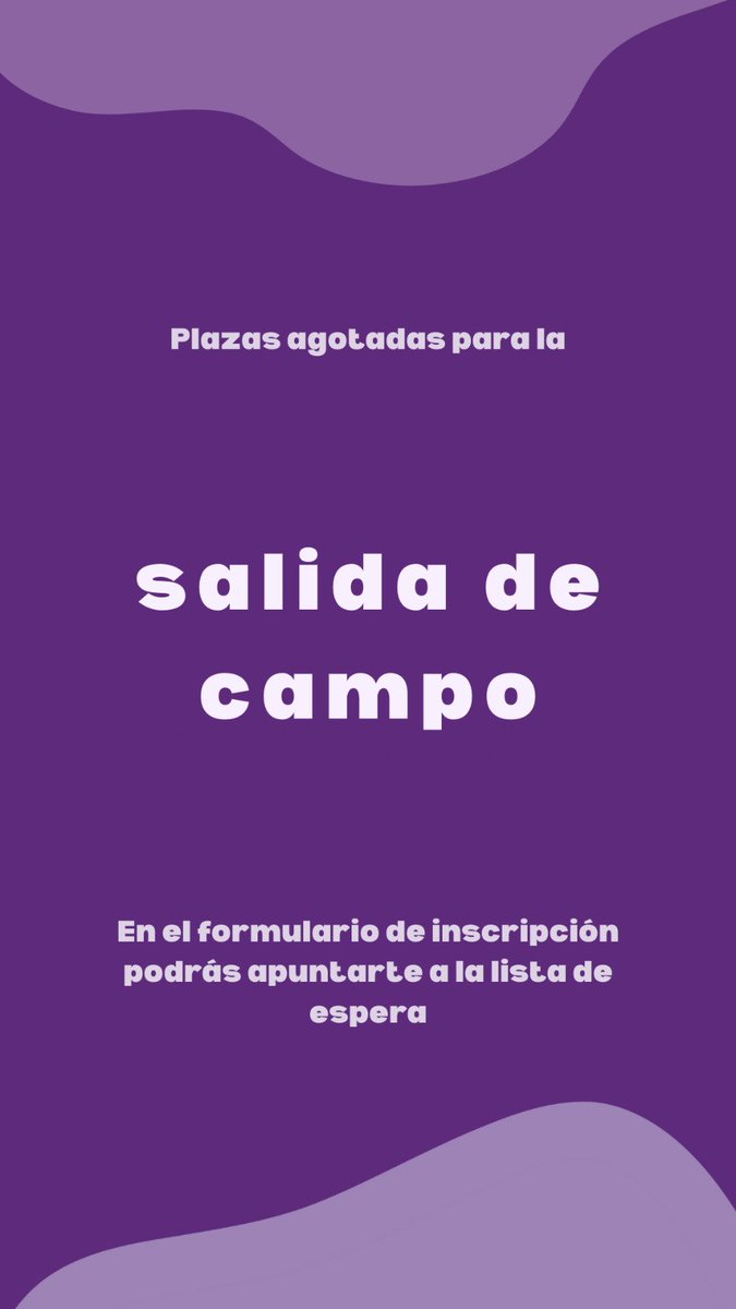 EJIP2026's tweet photo. 🇪🇸 🚨¡Plazas agotadas para la salida de campo! 

🇬🇧 🚨The field trip is fully booked! https://t.co/T9xiruCyXi