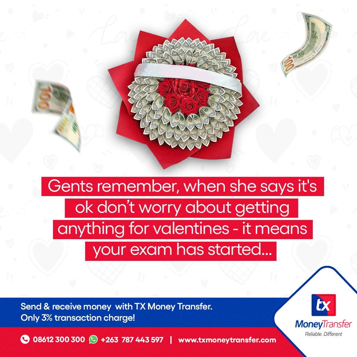 Gents, Valentine’s is coming…and if she tells you "don’t worry about getting me anything," congratulations! You’ve just been handed your exam paper📝

Don’t let the "it’s okay" trap catch you off guard.

Whether it's a bouquet of roses or a bouquet of Benjamins, make sure you’re