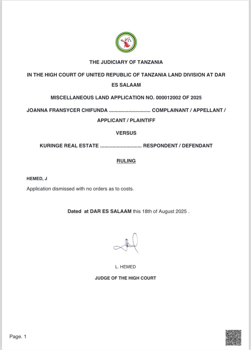 Leo tarehe 3 Februari 2026 mwanafunzi mmoja wa SHULE YA SHERIA (Law School of Tanzania) ameniomba MAONI yangu kuhusu UHALALI (Legality) wa UAMUZI huo 👇. Nimemjibu hivi; “UAMUZI HUO 👇 NI SAWA NA KARATASI YA KUFUNGIA UGORO”