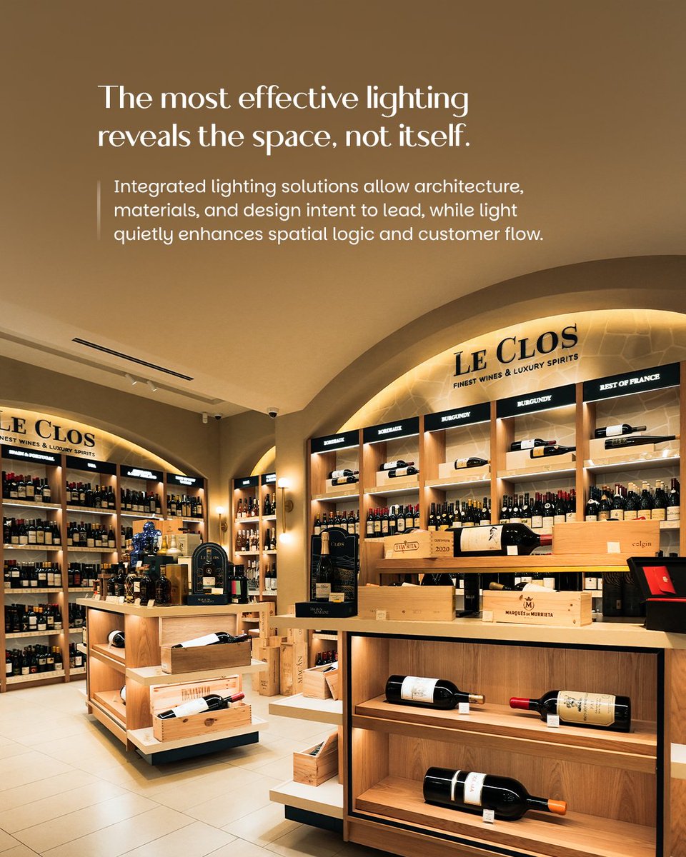 MicrolightsL's tweet photo. Retail lighting works best when aligned with space, architecture, and performance. At Microlights, we design with precision and purpose - built to perform, built to last. https://t.co/WcwQLzuS36