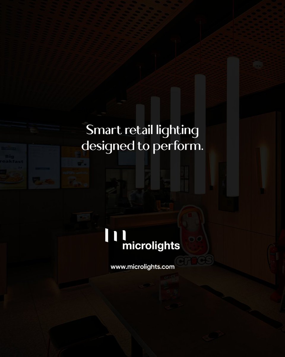 MicrolightsL's tweet photo. Retail lighting works best when aligned with space, architecture, and performance. At Microlights, we design with precision and purpose - built to perform, built to last. https://t.co/WcwQLzuS36
