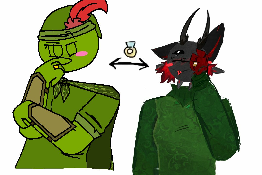 Saw that trend in tik tok and wanted to do with my moot 🤑 (@/IshiqahEve) 
#weaponballs #earclacks #ocs