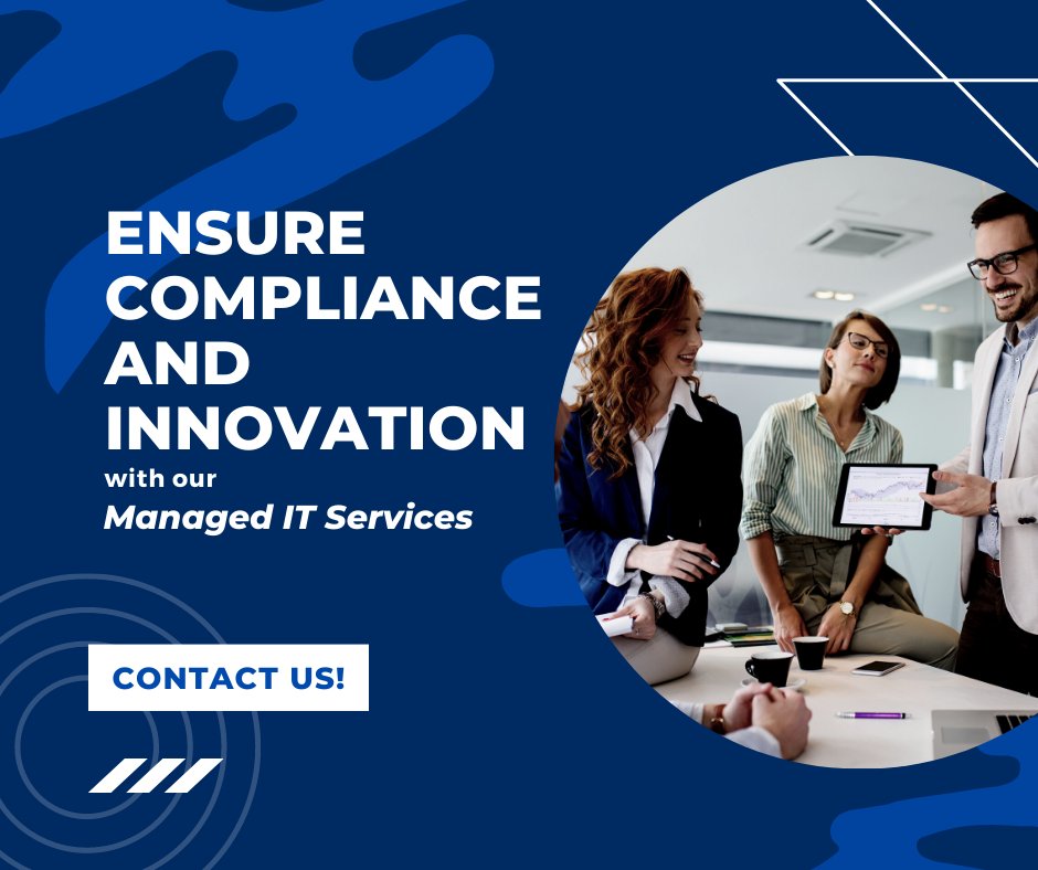 Stay in compliance with national and international rules by choosing our Managed IT Services. We help your technology systems remain on the cutting edge while ensuring compliance. 

Contact us now to learn more!
#ManagedITServices #ITCompliance #CyberSecurity #BusinessTechnology