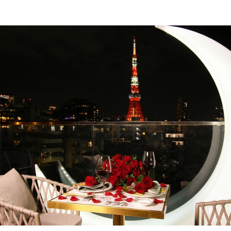 Press__official's tweet photo. 麻布十番でバレンタインデートなら、東京タワーを望むモダン香港広東料理MOON FOREST。
ミシュラン出身シェフのディナーコースと、月と森をイメージした空間で特別な夜を。
2月限定のバレンタインコースは、夜景×2h飲み放題×デザート付き。
麻布十番駅6番出口 徒歩1分／ご予約受付中。