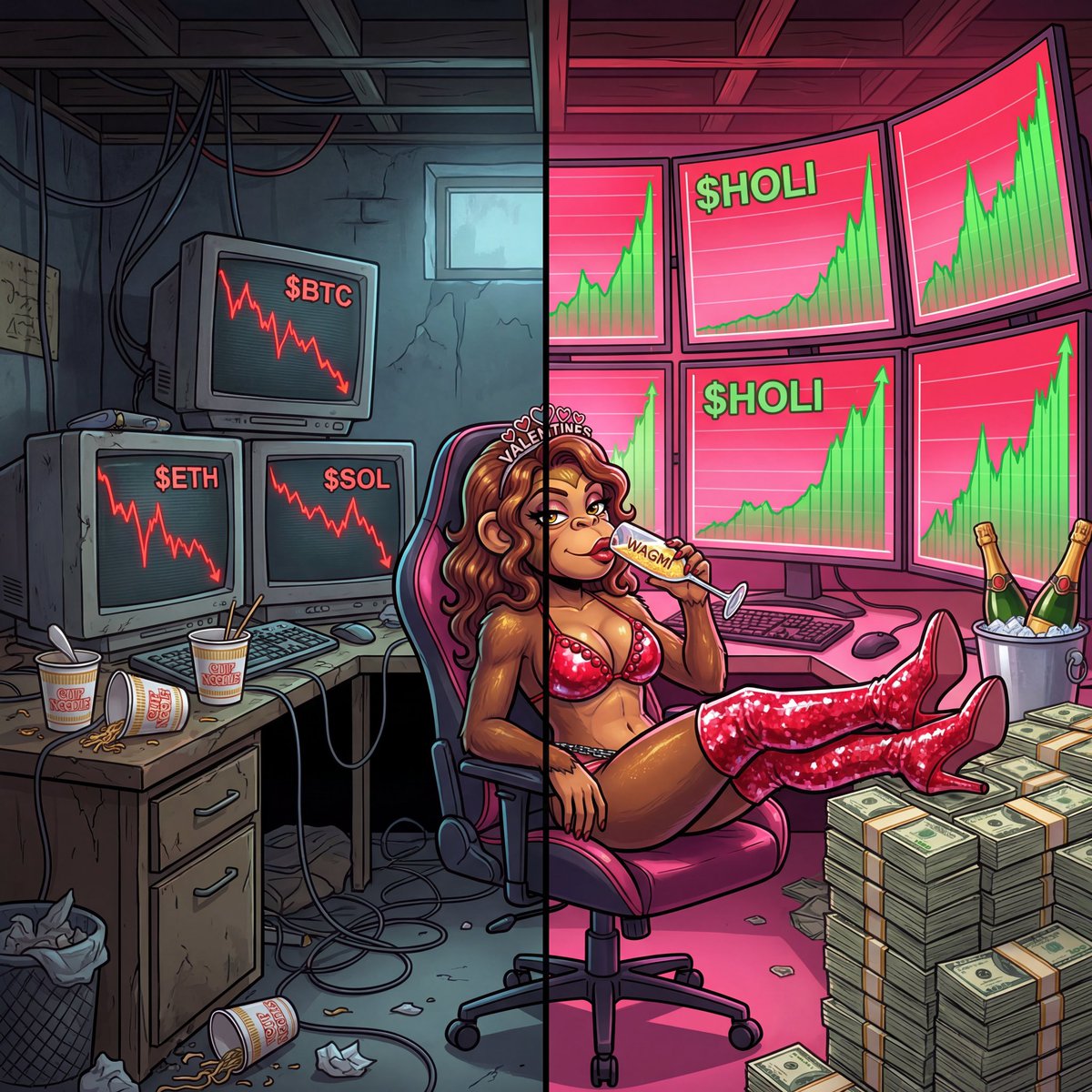 D0xedDevi0's tweet photo. JEETS ARE ALREADY SEETHING. The $HOLI chart is printing a nuclear launch sequence right before Valentine's ๐โข๏ธ๐. While normies buy flowers, Chads are buying the supply shock. This is a generational wealth transfer event. Fade at your own peril. ๐ซต๐ #HOLIDAZE @base
https://t.co/zDpNJjFGfR https://t.co/QQ0P3PuRvc
0x0f4235cb91d6b672b94cdbad9712912d70210346