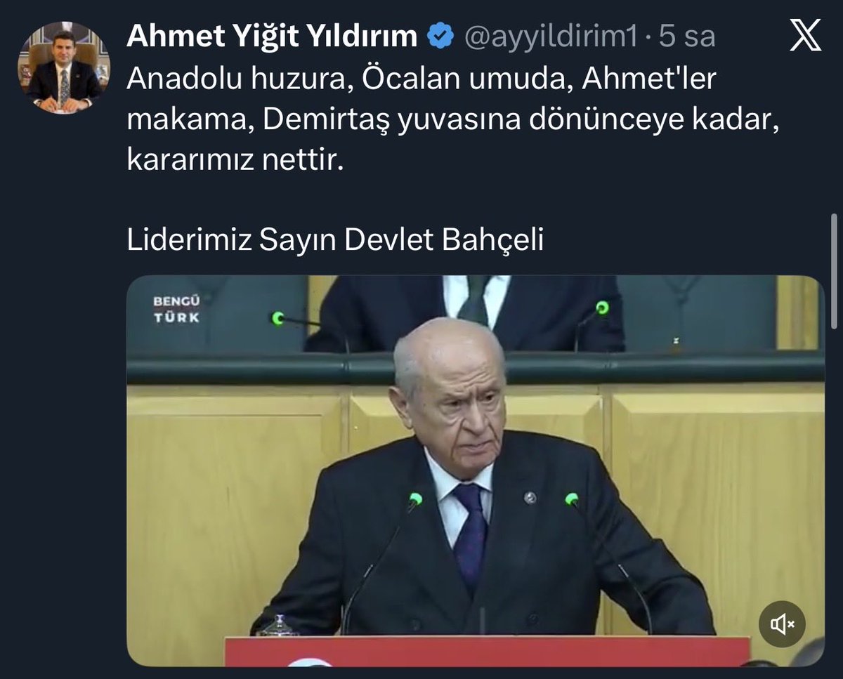 Ülkü Ocakları Genel Başkanı Ahmet Yiğit Yıldırım’ın 1 yıl arayla yaptığı iki paylaşım: