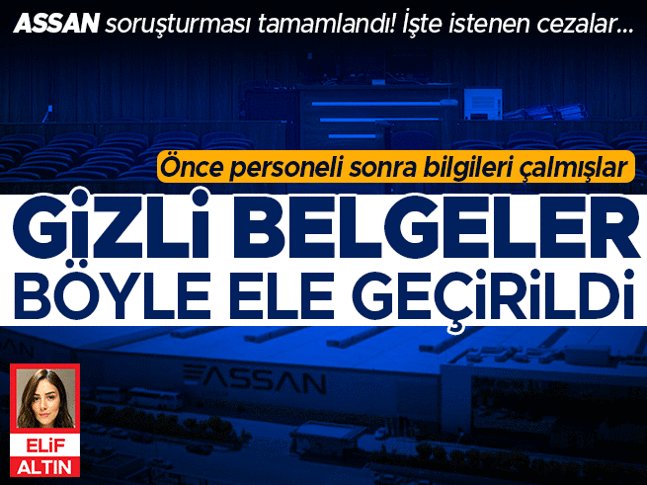 ASSAN soruşturması tamamlandı! Önce personeli sonra bilgileri çalmışlar... İşte istenen cezalar
<a href="/e_altn/">Elif Altın</a> haberi

hurriyet.com.tr/gundem/assan-s…
