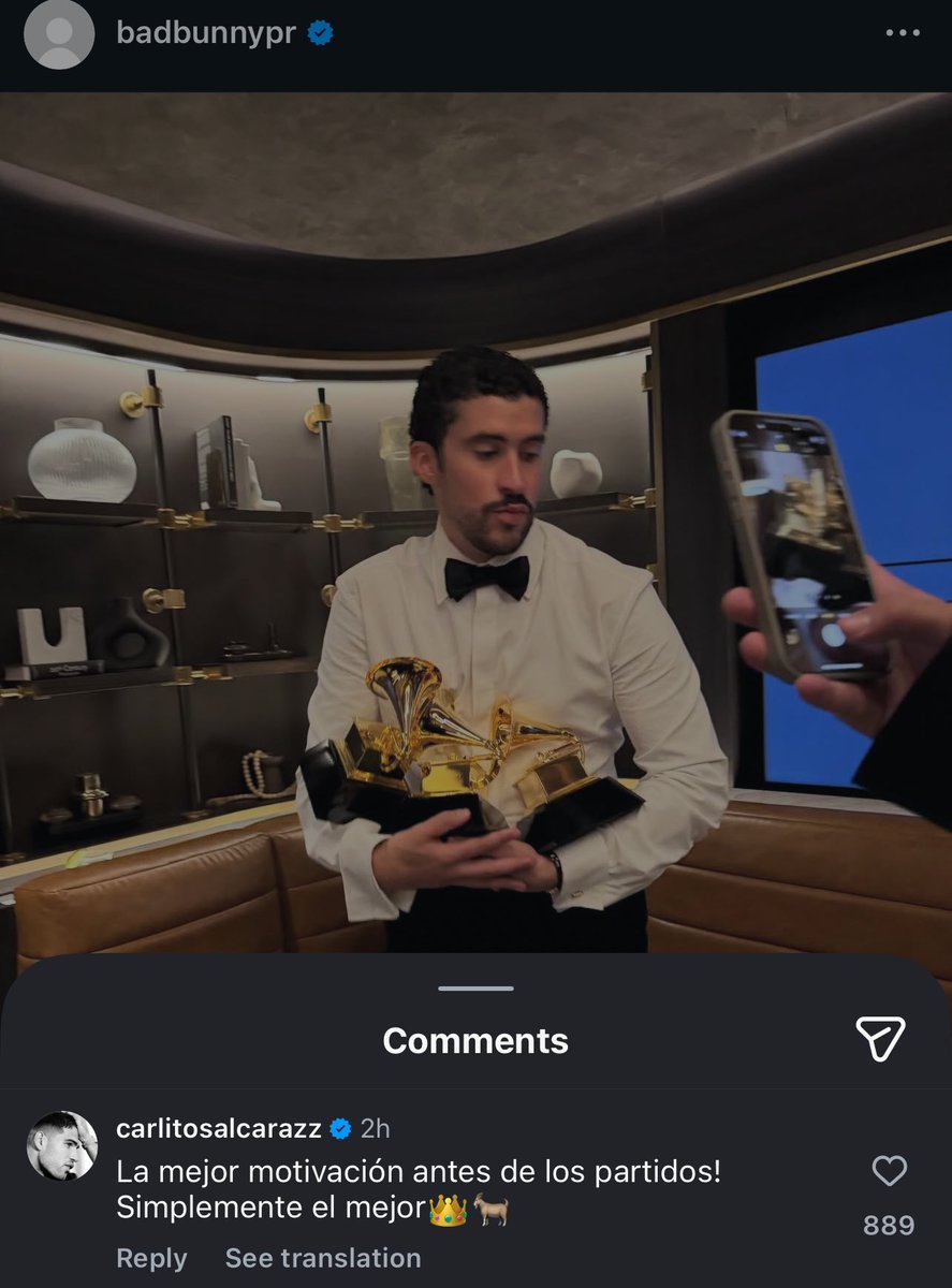 “ The best motivation before matches! Simply the best 👑🐐”