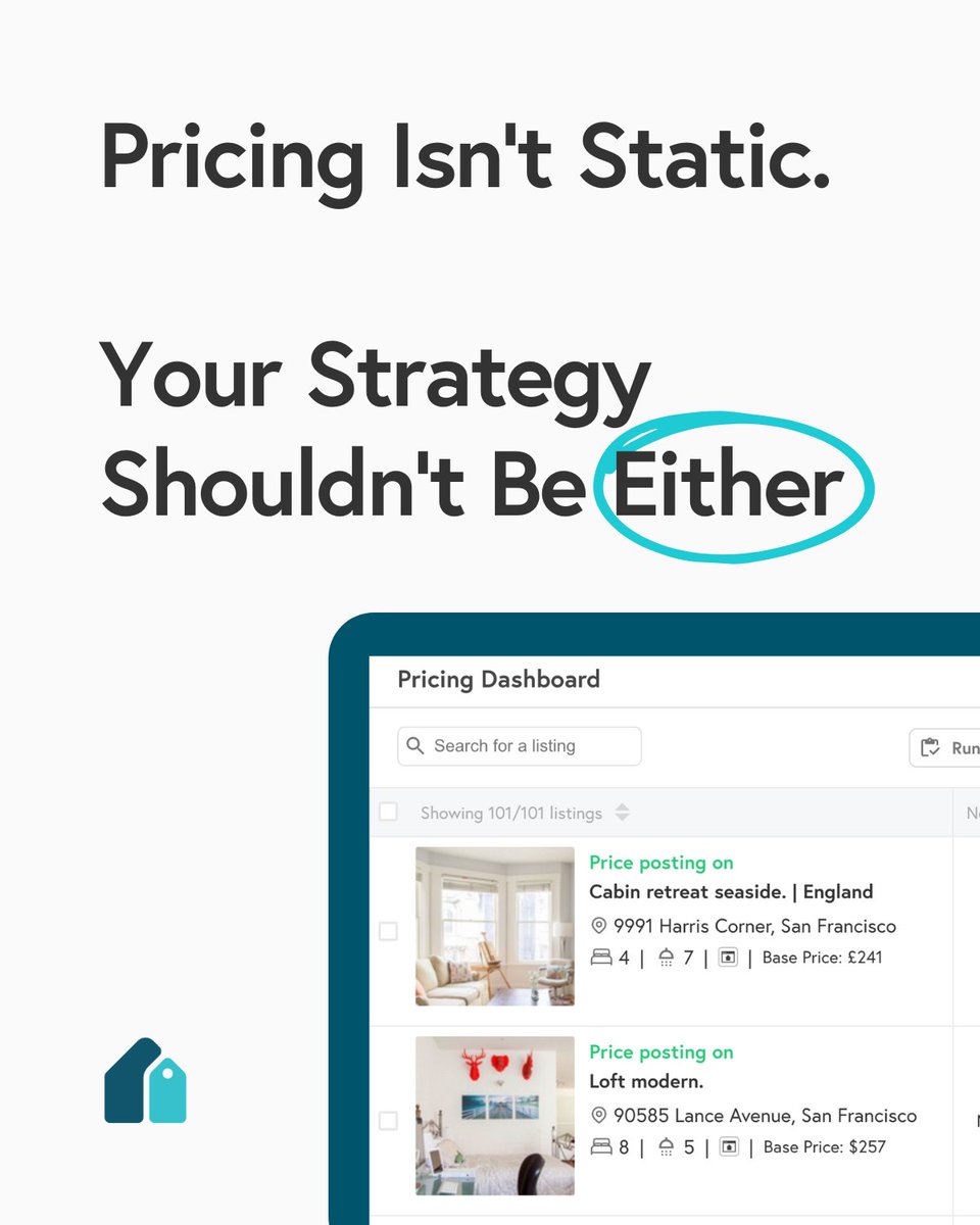 BeyondPricing's tweet image. Markets change daily. Static pricing doesn’t keep up.

Beyond adapts...constantly.

Try Beyond Today: bit.ly/4a1mAS3

#airbnbtips #shorttermrental #realestateinvesting #rentalincome #airbnbhost #propertymanagement #traveltrends #beyondpricing #airbnb