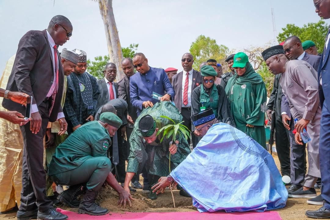 SenBalaMohammed's tweet photo. As part of the commemoration of #BauchiAt50, I led a symbolic tree-planting exercise at Eagle Sino Park in Bauchi, where fifty trees were planted to mark the state’s Golden Jubilee.

In my remarks, I explained that the initiative aligns with the United Nations Sustainable Development Goals (SDGs) and is designed to combat climate change while promoting a healthier and more sustainable environment. I emphasized that beyond its environmental benefits, the exercise is a powerful reminder of our collective responsibility to protect and preserve our ecosystem for future generations.

I described the Golden Jubilee as a moment for deep reflection and called on all citizens to come together with renewed commitment to move Bauchi State forward in unity, peace, and sustainable development.

I also announced the renaming of Eagle Sino Park to Bauchi Golden Jubilee Park, and disclosed plans by the state government to establish more parks across Bauchi State with similar environmental and social objectives.

The event concluded with the ceremonial planting of the trees, each named after past and present leaders of Bauchi State; symbolizing continuity, legacy, and our shared responsibility to build a greener and more prosperous future for the state. #GreaterBauchi