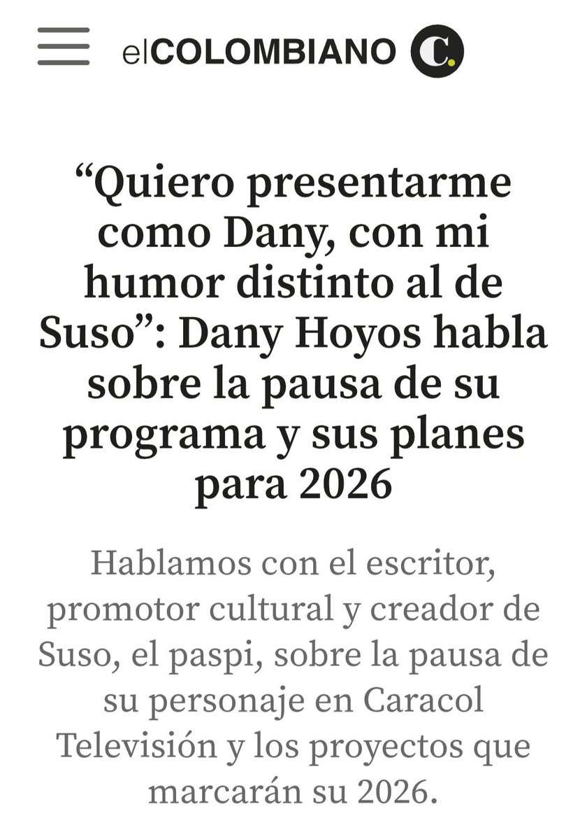 AlegandroHoyos's tweet image. Comienza una nueva historia... 
Acá lo cuento todo para que se abra el chisme. @elcolombiano elcolombiano.com/cultura/entrev…