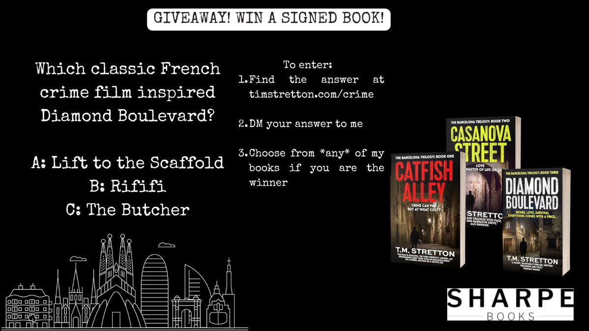 timstretton's tweet photo. I promised you a GIVEAWAY, and we have a giveaway.
Just DM me the answer to the question in the graphic, and the winner can choose ANY of my books - crime, steampunk or fantasy.
Get a clue:
https://t.co/IhP1QSH52n
#Giveaway #BookGiveaway #WinThis #Freebie #BookBoost #MustRead https://t.co/evWiRmKjl5