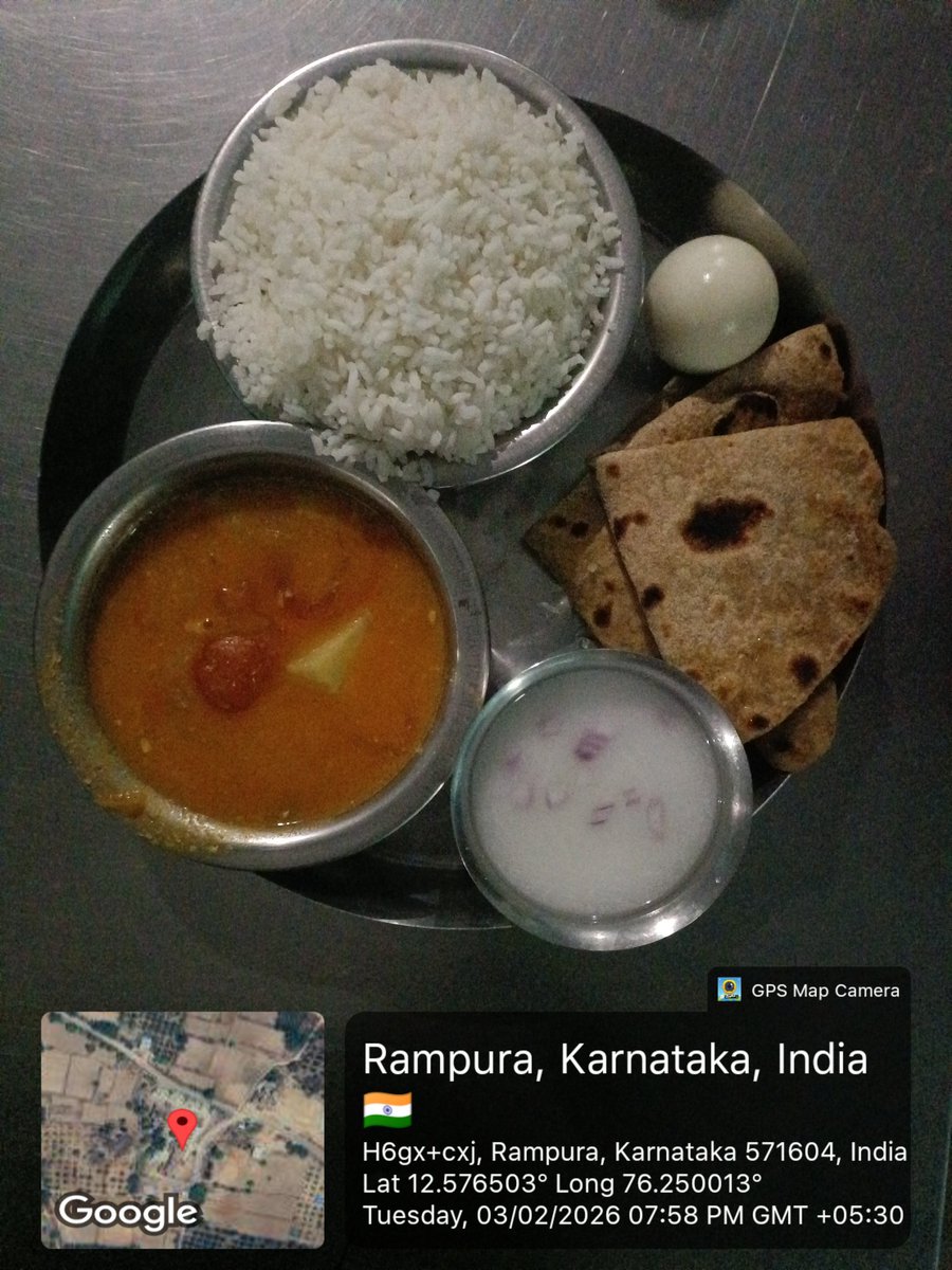 MDRS118RAMPURA's tweet photo. 03/03/2026
Night Dinner https://t.co/A9L5Ajwllc