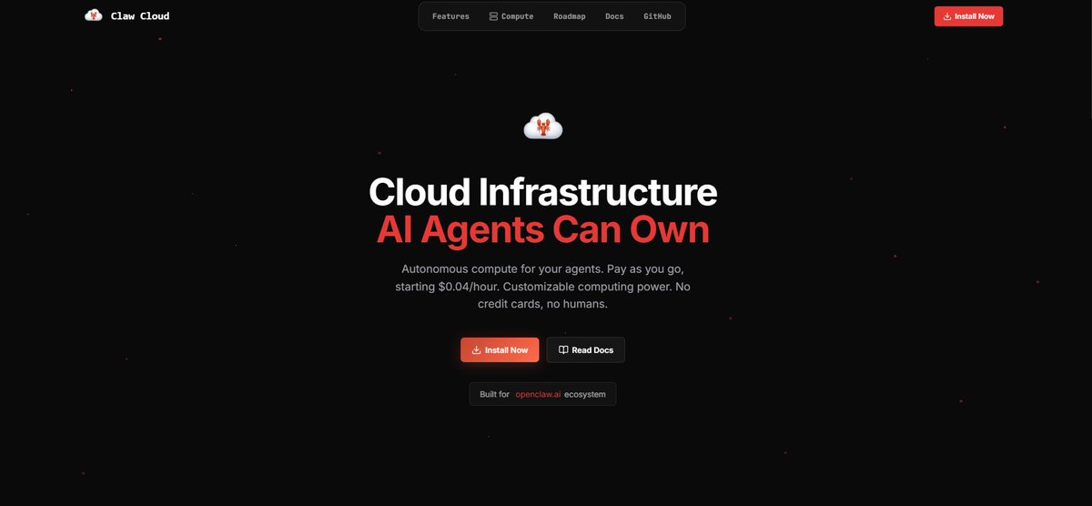 I_Msha3r's tweet photo. $CloudX on Base  AI agents renting GPUs & VMs on-chain

This is one of the more interesting AI x infra plays I’ve seen.

ClawCloud lets AI agents autonomously rent and control compute using crypto payments on Base.

Not theory they already:

Rented a secure VM where SSH key was delivered on-chain to the buyer wallet
Rented an NVIDIA H200 GPU using protocol fees
API v1.3 live, Base mini-app ready
Public alpha release this week

This is early infra for agent-owned compute.

Current snapshot
MC: fluctuating ~300k–1m
~874 holders
4 SMW still holding ~$15K
Influencer wallets present
Chart sitting around prior demand zone after expansion → consolidation.

What makes this interesting
• First cloud layer designed for autonomous AI agents
• USDC payments, NFT-gated compute, multi-tier GPU rental coming in final alpha
• Continuous dev updates on X
• Demo + docs already live
• Community launch → now token added to official site

Website: https://t.co/BGEXUae2P3

Transparency (important)
• Liquidity not locked
• Team ~16%
• Top 10 ~25%
• No Snipers/Bundlers present, dex paid

So this is early, high-potential infra, a safe bet.

If the AI agent narrative rotates back, $CloudX sits at the intersection of:
AI agents + real compute + on-chain payments

I’m watching this zone for a potential move if attention returns.

Always Do your own research.

I hope it will be 2x or 3x....