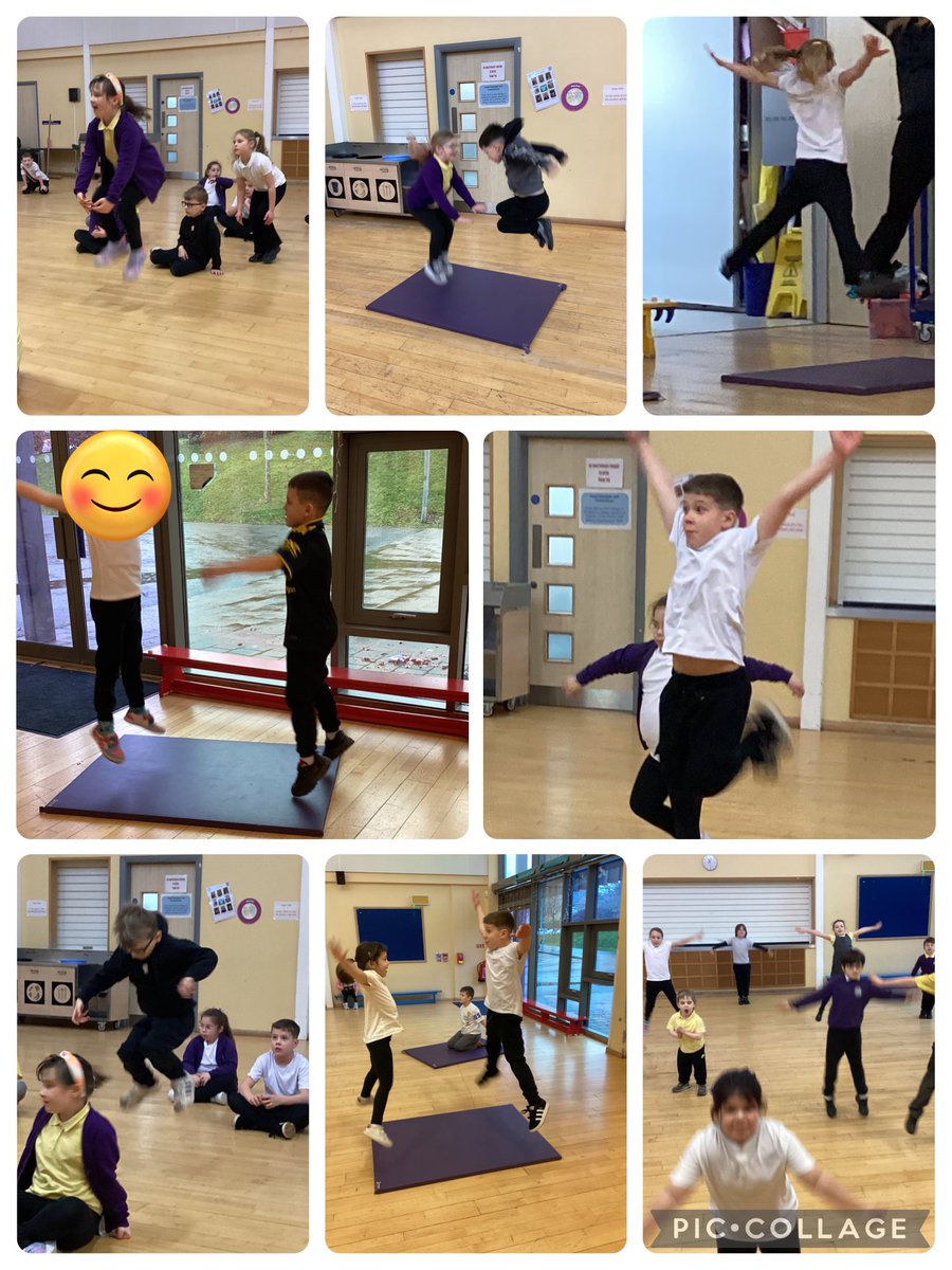 NantCelynY3's tweet photo. A fantastic morning in PE. We used the jumps we have previously learnt to create a sequence of jumps with a partner and a mirror reflection. Bendigedig! @nantcelynschool https://t.co/cxqOwS2frh