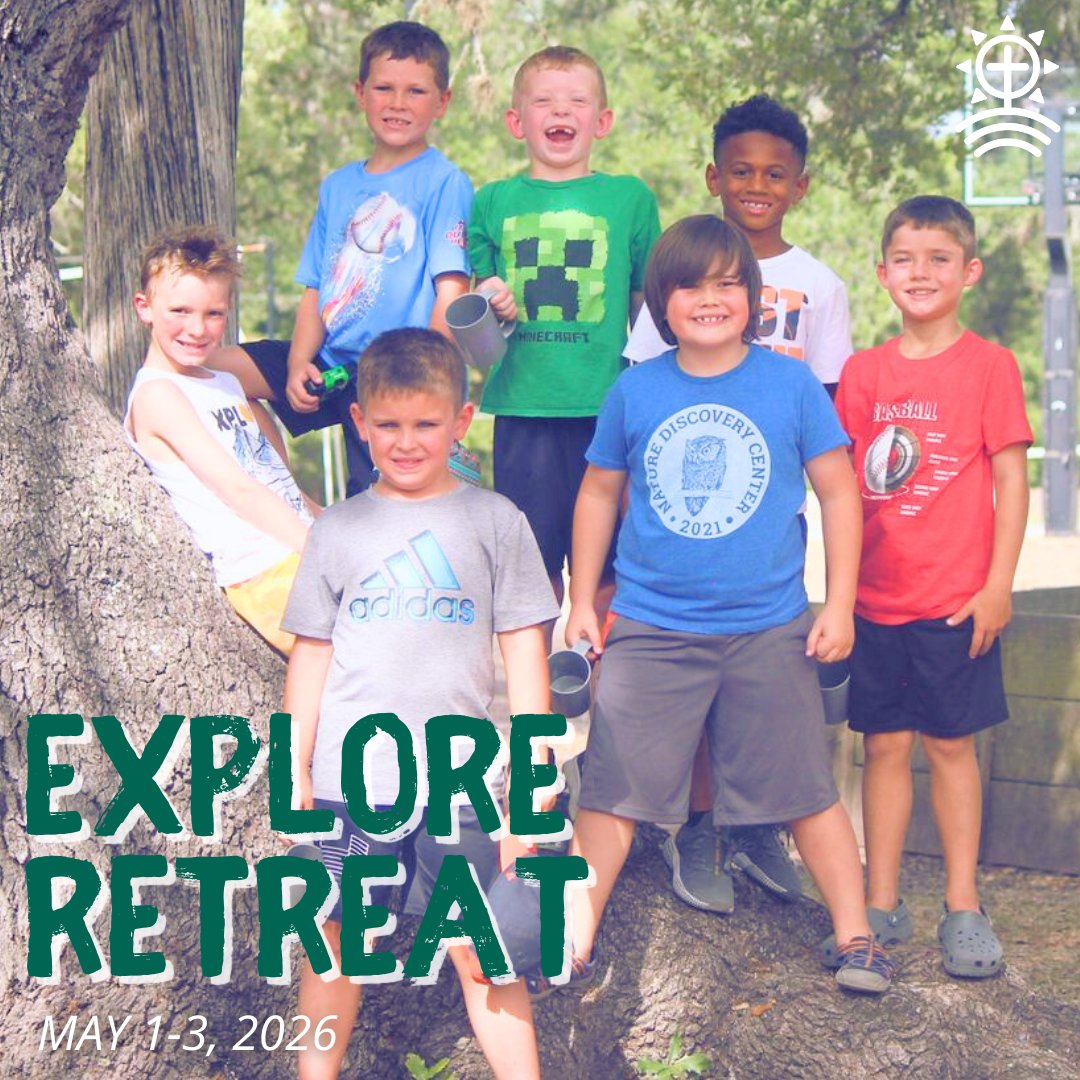 The Explore Retreat (May 1–3) gives 1st–6th graders a full weekend to try camp life! They’ll experience everything from outdoor adventures to creative activities and meaningful campfire worship. Let’s explore camp together - lutherhill.org/retreats/explo…!