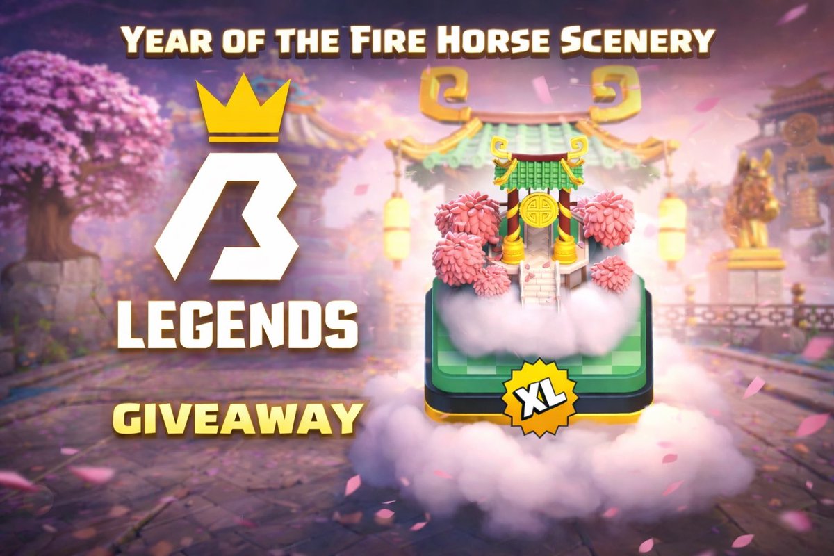 🎁We’re giving away the Year of the Fire Horse Scenery to one lucky winner!🎁
📝 How to Participate
1️⃣ Follow <a href="/biglegendscoc/">Big Legends</a> &amp; <a href="/daniloclasher/">BiG BØSS</a> 
2️⃣ Like &amp; share this post
3️⃣ Tag 2 friends
4️⃣ Join our Discord server discord.gg/biglegends
📅 Winner announced: February 10th