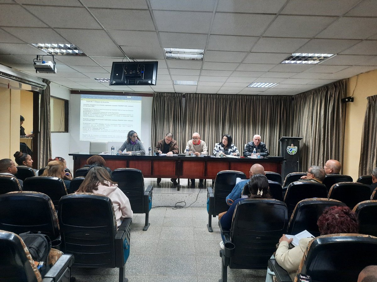 MinagCuba's tweet photo. En éstos momentos se está realizando la Reunión del Comité Organizador de Fiagrop 2026,  con la participación de las OSDE del Sistema de la Agricultura. #AgriculturaCubana https://t.co/duH3soOlvS