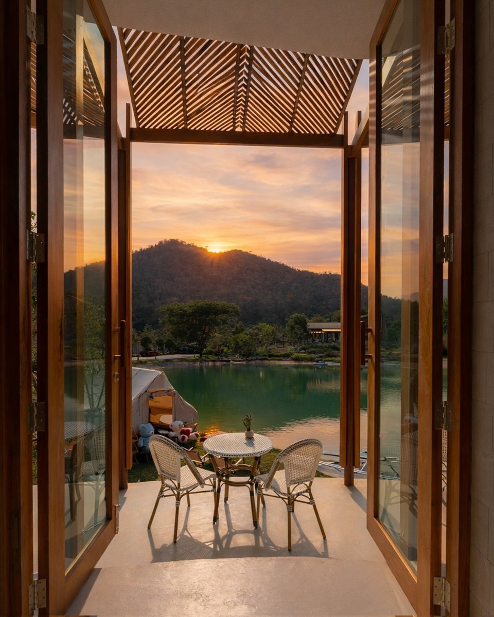📍 RUUK Café &amp; Restaurant 🪵🌿🛶⛰ เขาใหญ่ • คาเฟ่ลับเขาใหญ่สวยมากกกก! เหมือนวาร์ปไปอยู่ในโลกส่วนตัวแสนสงบที่โอบล้อมไปด้วยภูเขาทุกด้าน วิวหลักล้านสุด ๆ สูดอากาศดี ๆ ได้เต็มปอด เหมือนเวลาเดินช้าลงให้เราได้พักผ่อนมากขึ้น ☺️