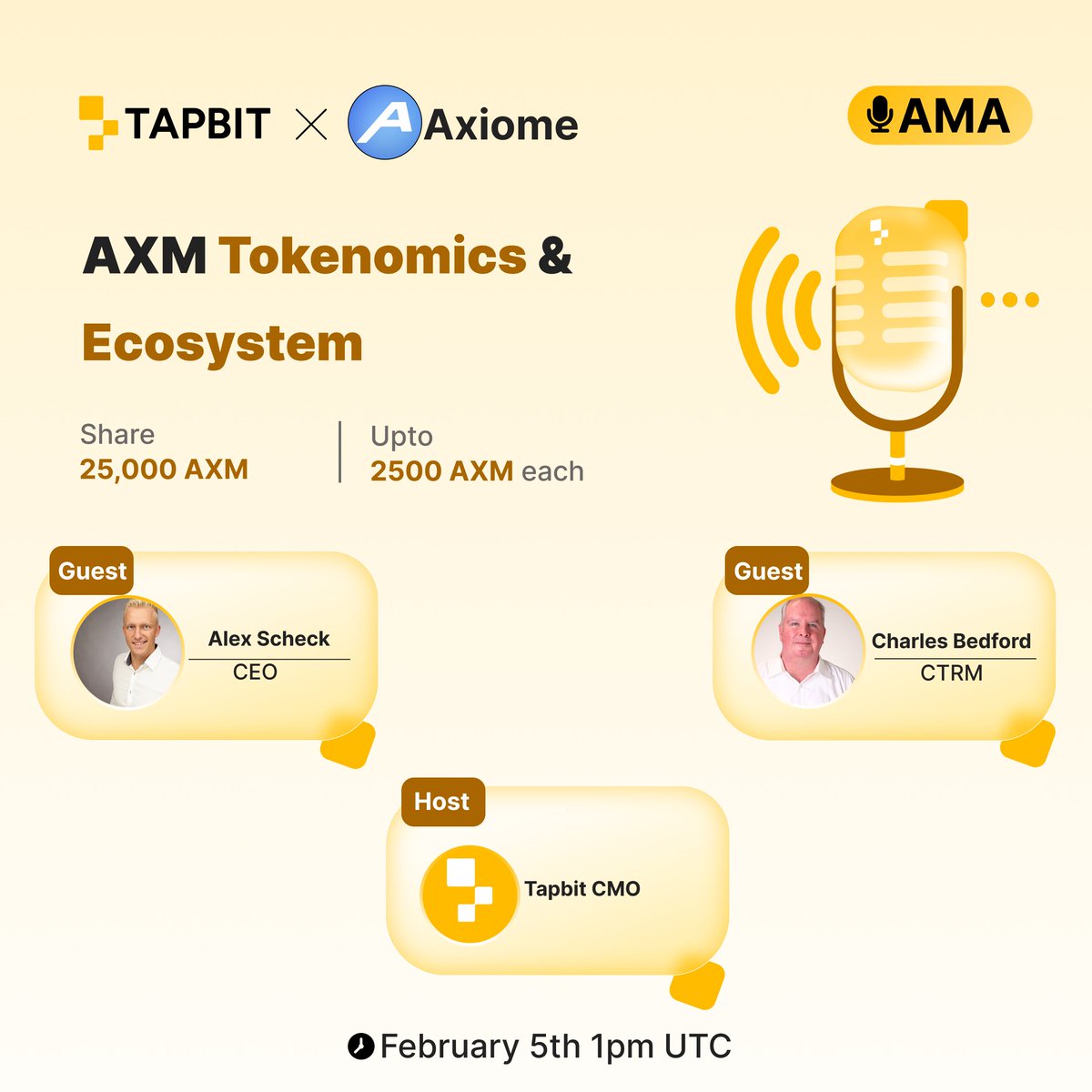 🎙️Tapbit × <a href="/axiome_pro/">Axiome</a> AMA is coming:
x.com/i/spaces/1OdKr…

Curious about $AXM, Axiome’s Layer 1, or what’s coming next?

25,000 $AXM Prize Pool:
💛 Follow <a href="/Tapbitglobal/">Tapbit</a> + <a href="/axiome_pro/">Axiome</a>
💛 Like + Repost
💛 Drop your questions below

Best questions will split the prize. 
Ends:
