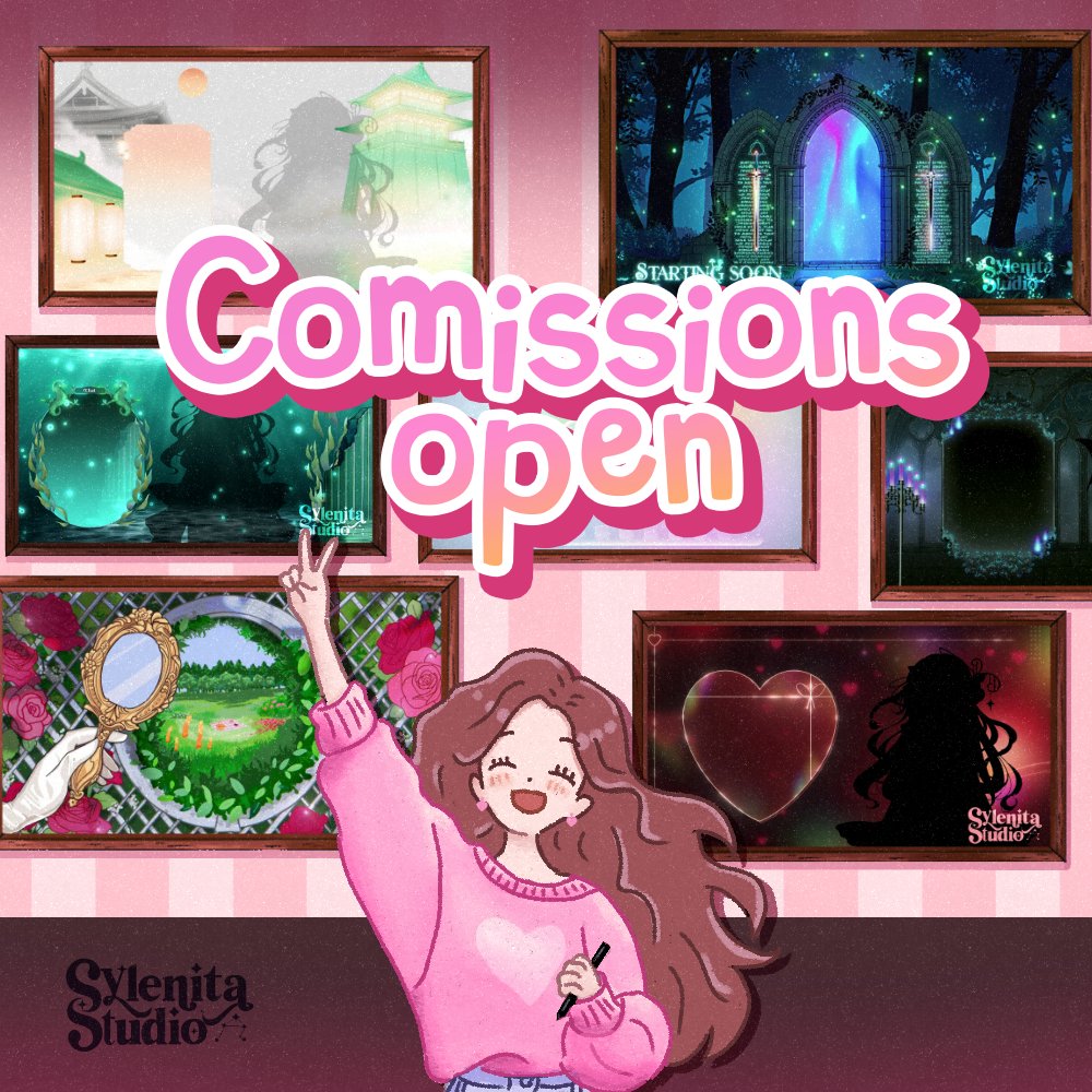 💗 February commissions are OPEN! 💗

Fantasy stream overlays for VTubers ✨  
🎁 New “Surprise Me” option:
you tell me the vibe, I design the magic 💕

🎨 Limited slots | Via VGen
#VTuber #StreamOverlay