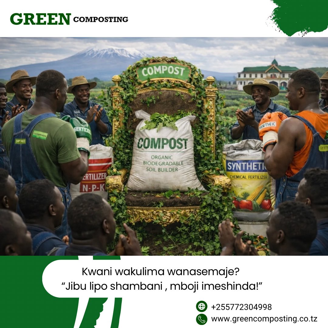 Kwani wakulima wanasemaje?😁

Wanasema: “mboji ni mfalme wa shamba! 👑🌱”
Udongo ukiwa na afya, mavuno yanatabasamu 😄🌽
#MbojiKwanza #KilimoHai #WakulimaTanzania