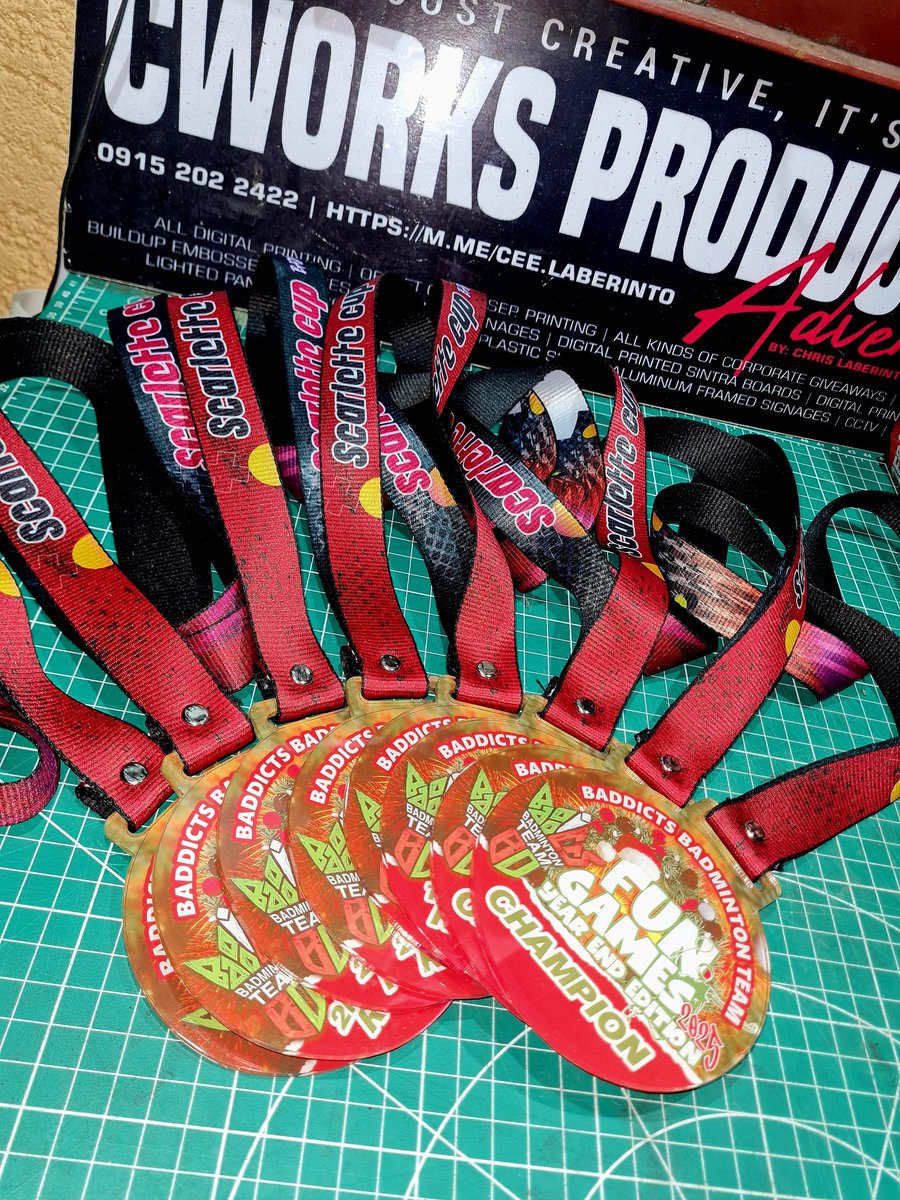 chrislaberinto's tweet photo. Baddicts - Fun Games Custom Acrylic Medals

Fast and Quality Printing needs
CONTACT US NOW: 09152022422
https://t.co/6dJEwwVkTH

We Accept all Kinds of Printing Works

All Digital Printing
Offset Color Sep
Corporate Giveaways
Trophies and Medals
Buildup Embossed Sinages 
Neon LED https://t.co/qcTYLdhupW