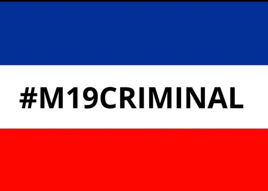 JulianZamudio's tweet photo. Exacto Petro. El M19 no es enemigo de Uribe. Es enemigo de Colombia y de toda la humanidad. Por qué una mano de asquerosos pedofilos y secuestradores lo único que merece es que se pudran en una cárcel. 

El error más grande en toda la historia de Colombia fue darle garantías y paz a unos bandidos miserables que abusaron de niños y masacraron al pueblo colombiano. 

#NiPerdonNiOlvido #M19 #M19Criminales