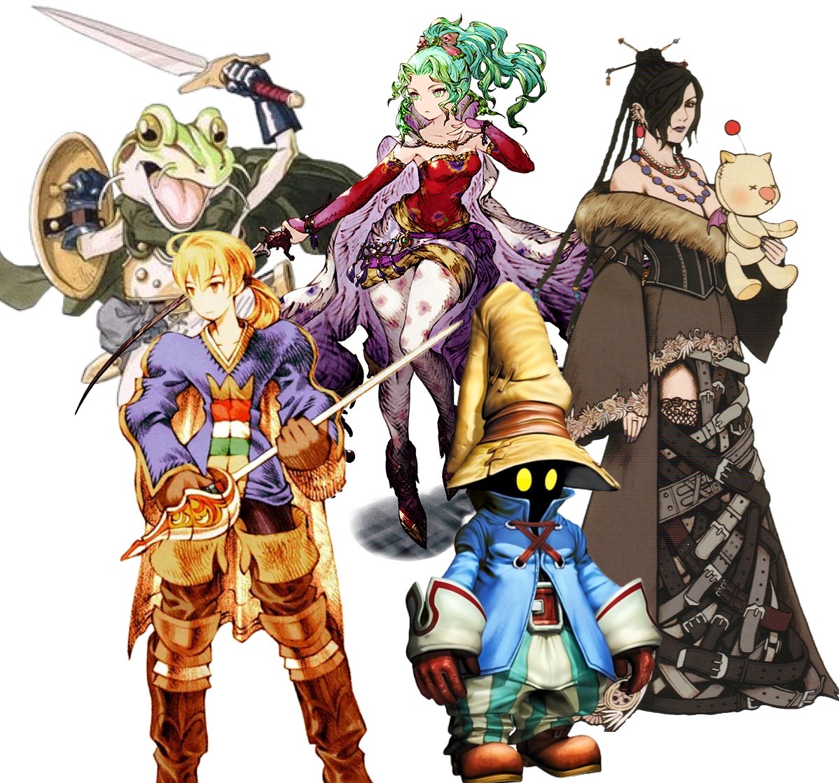 Chrono Trigger
Final Fantasy Tactics
Final Fantasy VI
Final Fantasy IX
Final Fantasy X