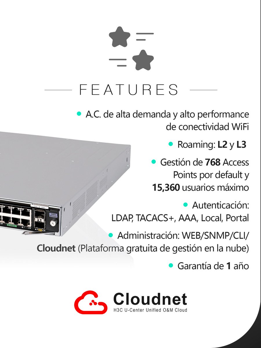 massivetechmx's tweet photo. Controladora de acceso
WX3820-X
Portafolio Enterprise
#h3c #h3cmassivetech #massivetech #accesscontroller #controladoradeacceso
@H3CGlobal
Somos arquitectos de soluciones tecnológicas. Contáctanos para conocer más:
📞 559275 9710
📷 info@massive-electronic.mx https://t.co/GhXsK0tXoX