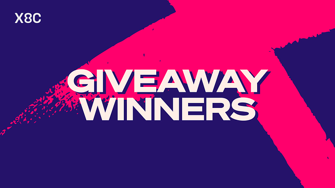 X8COfficial's tweet image. Winners were announced during the live stream and have 48 hours to contact us.

Thank you, everyone, for joining it.