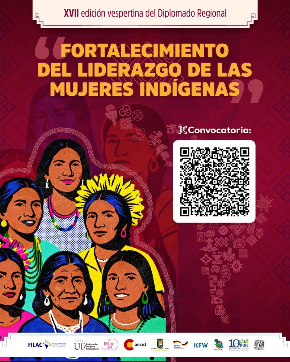 SNTEDUCINDIGENA's tweet photo. #Entérate Diplomado regional “Fortalecimiento del Liderazgo de las Mujeres Indígenas”. #FILAC

Conoce + 👉https://t.co/YjZ4EUv9E2
El período de postulación es del 2 al 28 de febrero de 2026.

#DecenioInternacionalDeLasLenguasIndígenas #MiCulturaMiRaíz #MéxicoDiverso https://t.co/bdPukx5wli