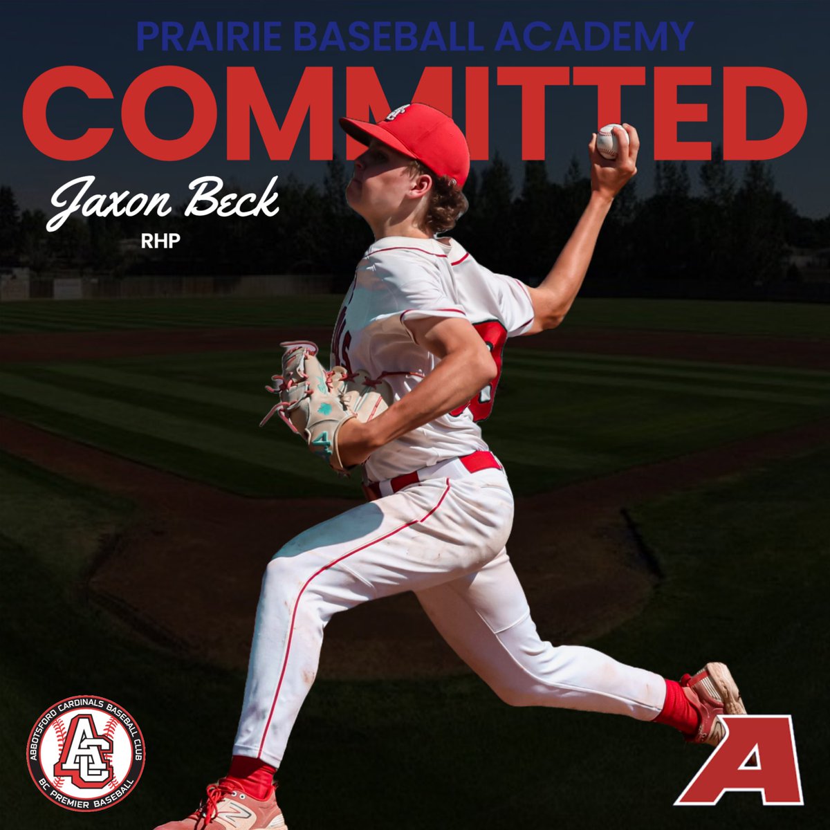 The Abbotsford Cardinals would like to congratulate Jaxon Beck (‘26) on his commitment to Prairie Baseball Academy (CCBC)!

Jaxon becomes the eighth commitment in our 2026 Class!

#GoCards