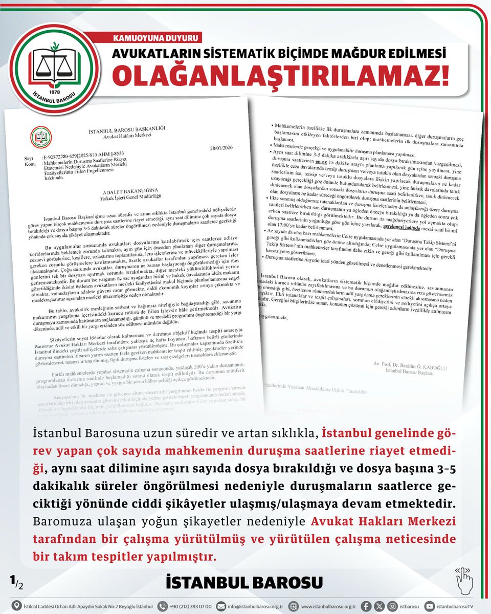 İstanbul Barosu tweet media