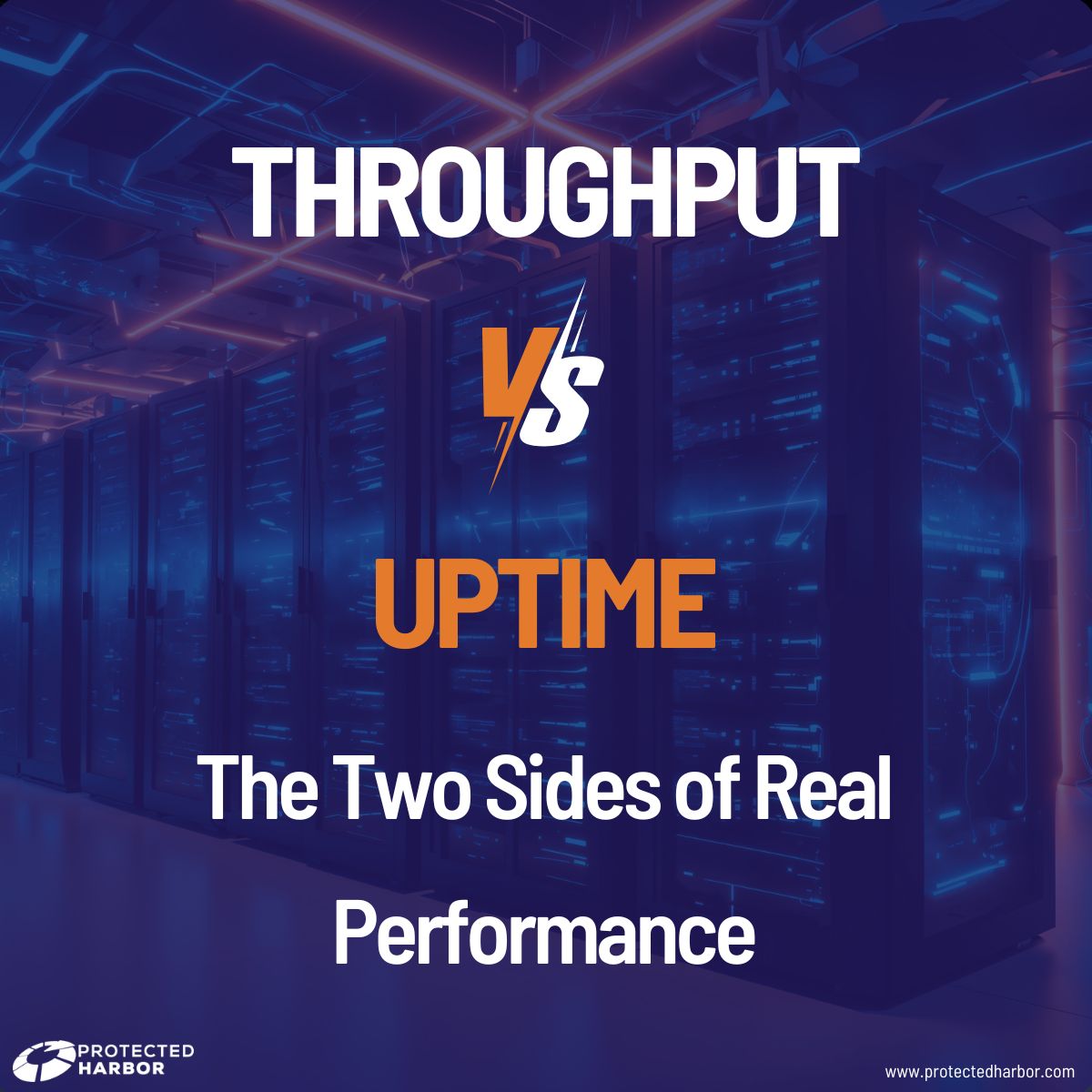 Uptime is a crucial metric — but it doesn’t tell you the whole story. This is where throughput comes in.

Read: Throughput vs. Uptime: The Two Sides of Real Performance → blogs.protectedharbor.com/throughput-vs-…