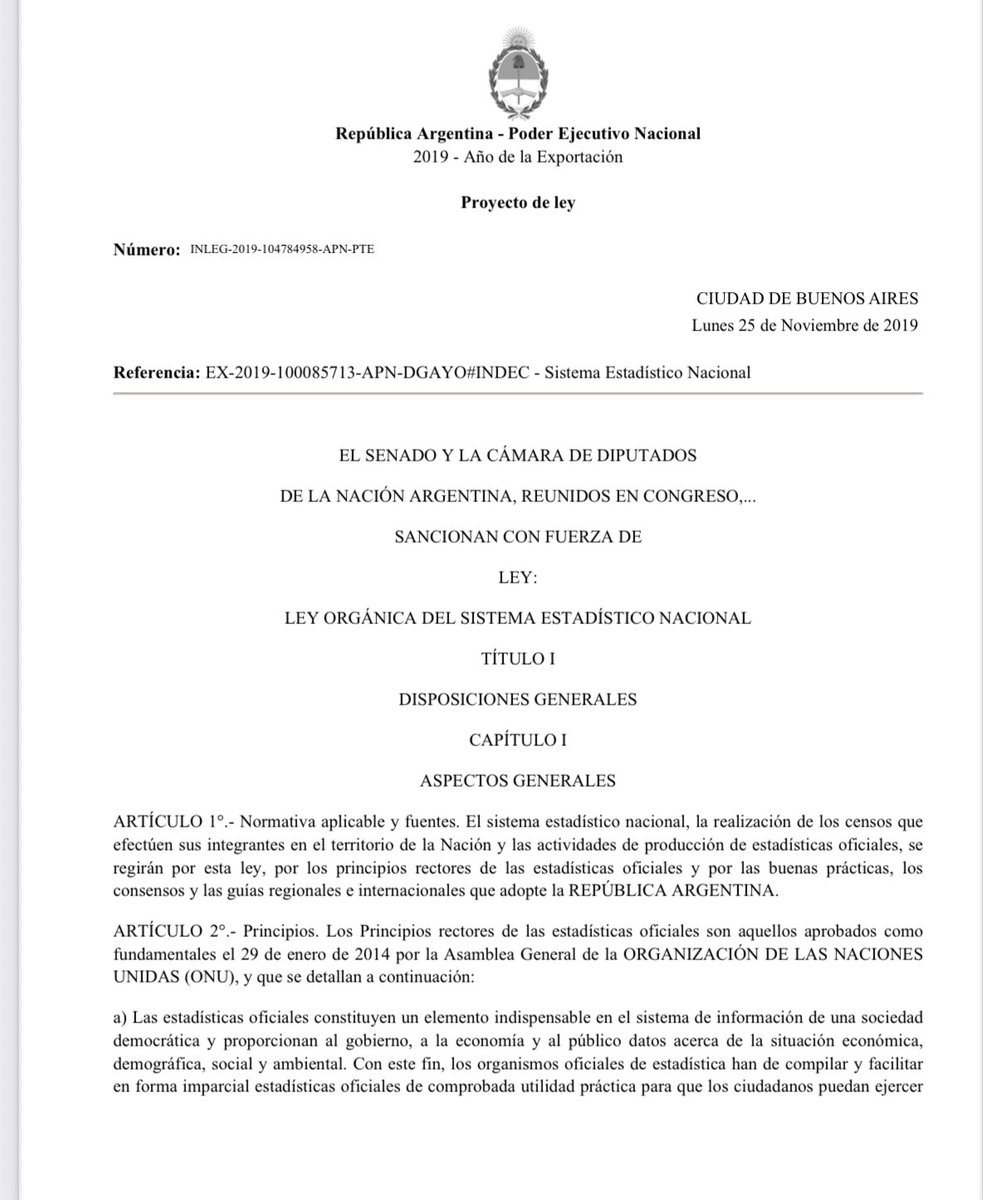 Hola <a href="/lilianafranco20/">Liliana Franco</a> 
El proyecto del Indec autónomo y autárquico tuvo el apoyo del Gobierno.
Aquí cuando fue elevado al Congreso como proyecto de ley, en 2019.