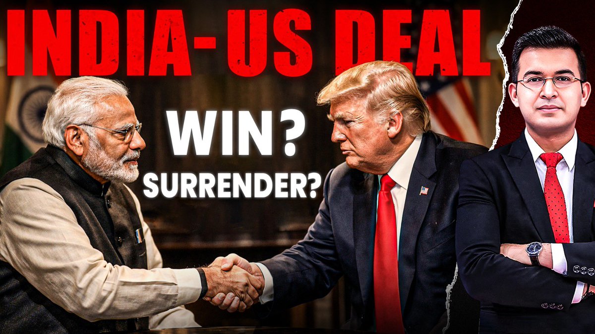 shubhankrmishra's tweet photo. The India-US Trade Deal: A Victory or a Compromise? 
https://t.co/Qqr42xC4ap https://t.co/yIztdjXGqO