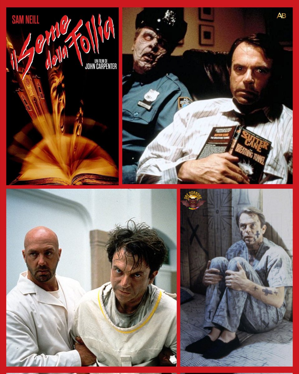 oredorrore's tweet photo. #frammentihorror
3 Febbraio 1995: usciva negli USA #IlSemeDellaFollia. 🎞️🦇
Il vertice dell'orrore cosmico secondo John Carpenter.
#JohnCarpenter #Horror #Anniversario #SamNeill #SutterCane https://t.co/U4LuwiEkFm