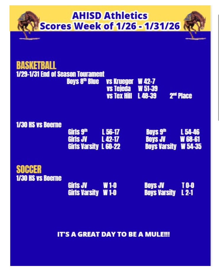 AHISD Athletics tweet media