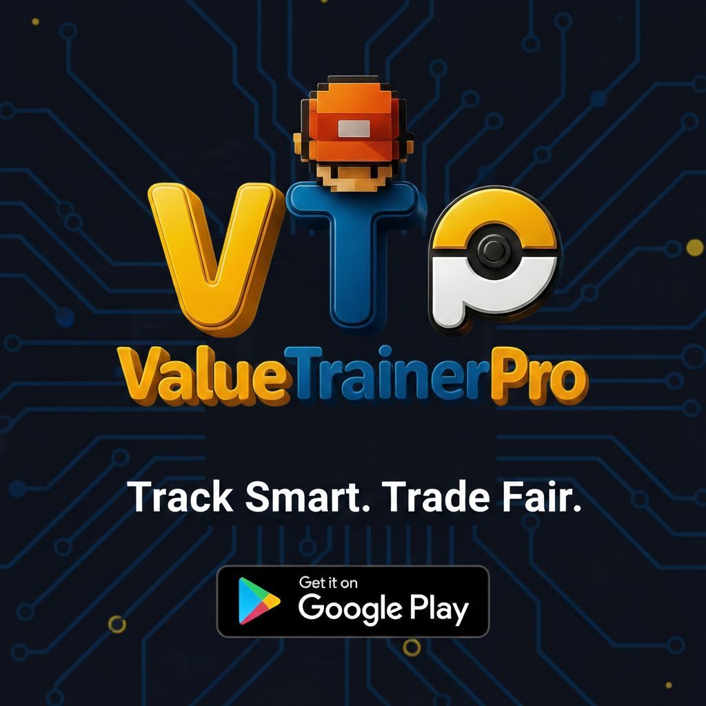 ValueTrainerPro's tweet photo. You shouldn’t need spreadsheets, notes apps, and screenshots just to track a collection.

The best tools reduce mental overhead.

Collecting should stay enjoyable.
https://t.co/U636H6SUxb - available on the Google Play Store

#PokemonTCG #CollectorLife #TCGTools https://t.co/pqkO59belD