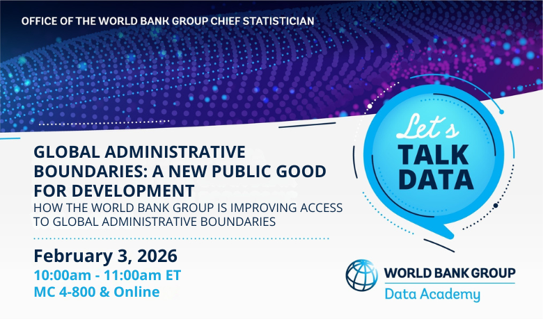 worldbankdata's tweet photo. HAPPENING NOW!
Geography matters for development.
Join our #LetsTalkData event and learn how the @WorldBank's updated global administrative boundaries dataset supports transparency, reproducibility, and collaboration—and engage with our experts.
Join➡️ https://t.co/SvCySHezJJ https://t.co/KFLgAc1Fhc