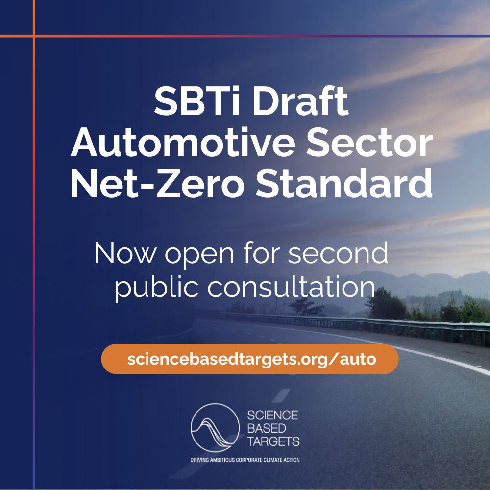 Science Based Targets initiative tweet media