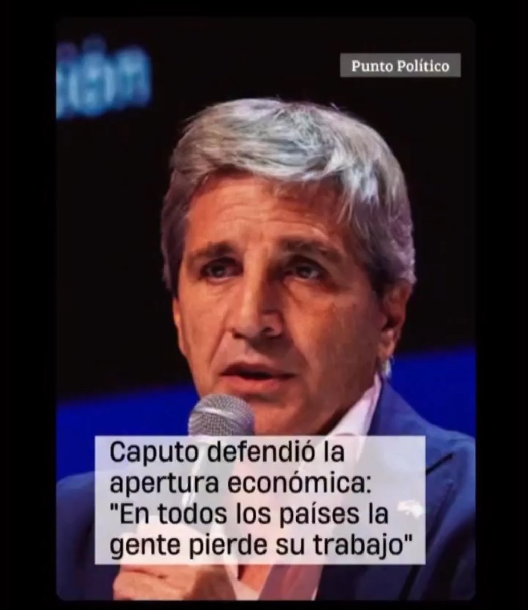 fermin_pacheco's tweet photo. Este es el ministro de economía de la Argentina.  
Con que liviandad habla de la gente que no consigue trabajo, de las 20/30 empresas que cierran a diario en Argentina producto de la recesión económica.
Capo hacete cargo del desastre que estás haciendo POR SEGUNDA VEZ. https://t.co/EZWN7vqU1E